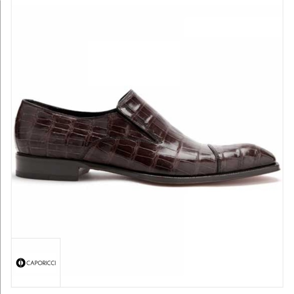 CAPORICCI 943 alligator loafer color T-Moro